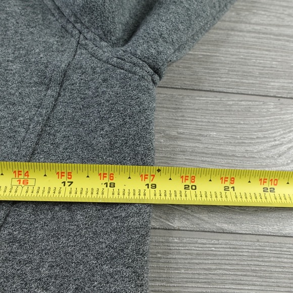 Lululemon Hoodie Womens 8 Gray Fleece Please Pullover Heathered Speckled Stretch - Picture 6 of 7